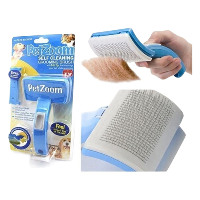 Duffa Petzoom Kedi Köpek Tarak Ve Tüy Kesme Aleti Basmalı Jiletli Df322
