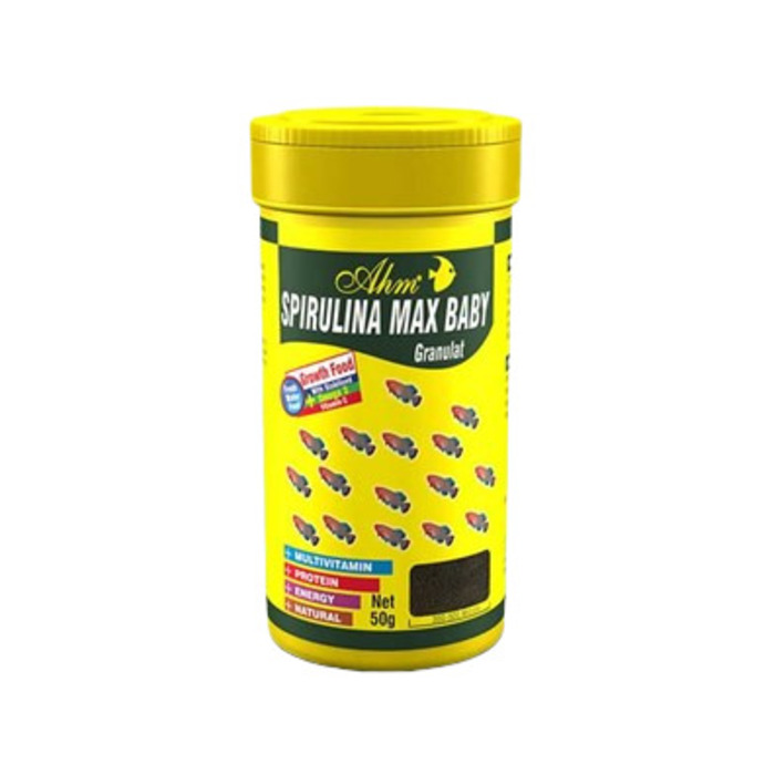 Ahm Marin Spirulina Max Baby Balık Yemi 100 Ml