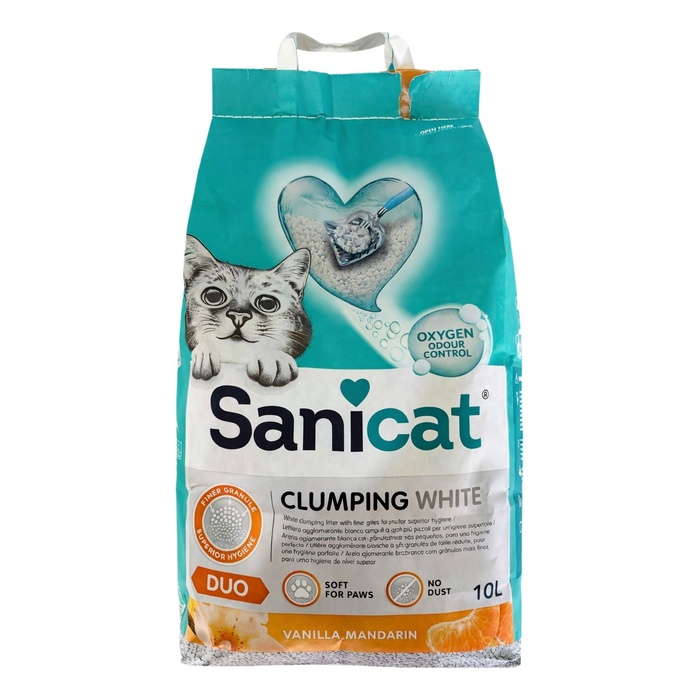 Clumping White Vanilya & Mandalina Kokulu Topaklanan Kedi Kumu 10 Lt
