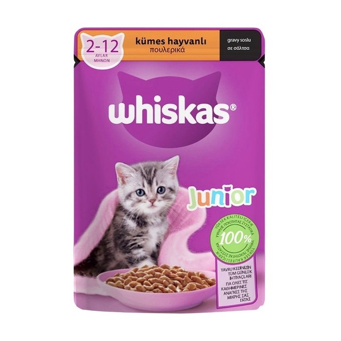 Tavuklu Yaş Yavru Kedi Maması Poşet 85 Gr