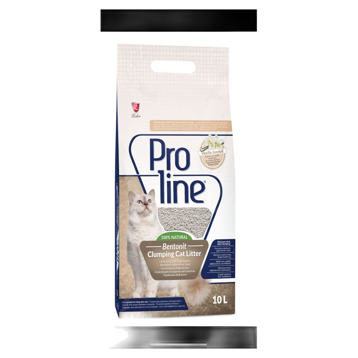 Pro Line Vanilya Kokulu Ince Tane Topaklanan Kedi Kumu 10 Lt