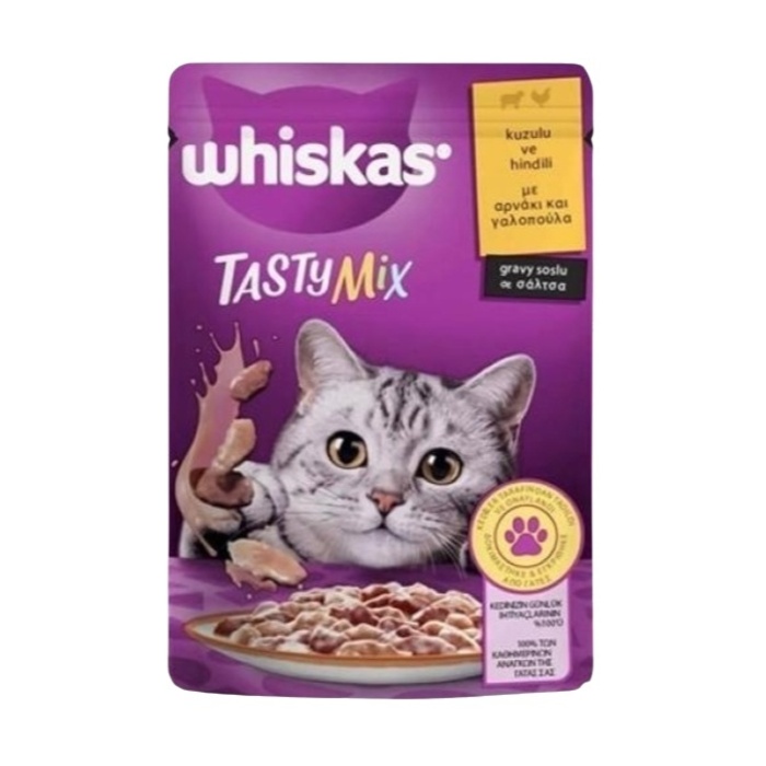 Tasty Mix Kuzulu Ve Hindili Yaş Kedi Maması 85 Gr