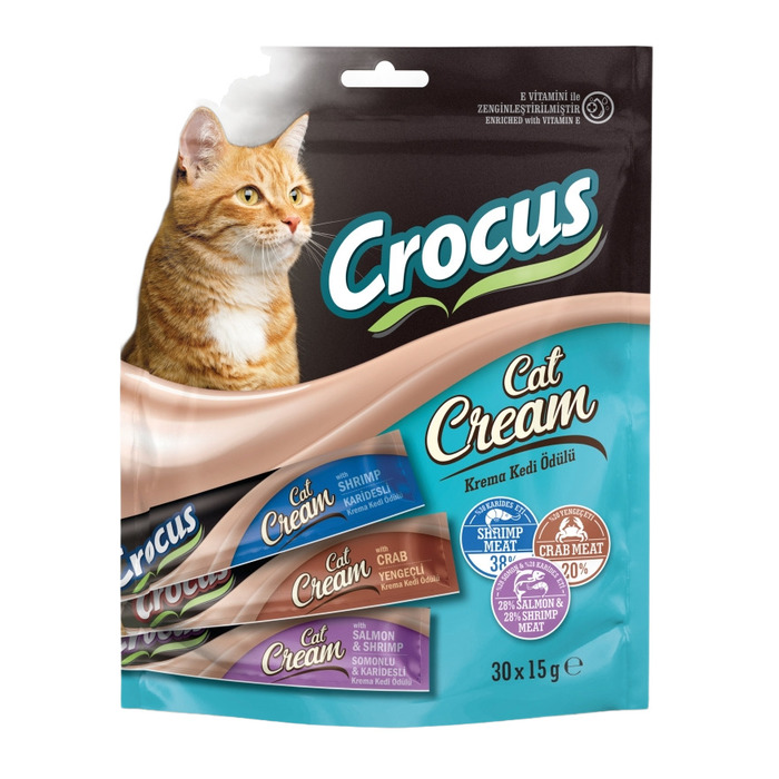 Çoklu Somon Karides & Karides & Yengeç Kedi Ödülü 30x15 Gr