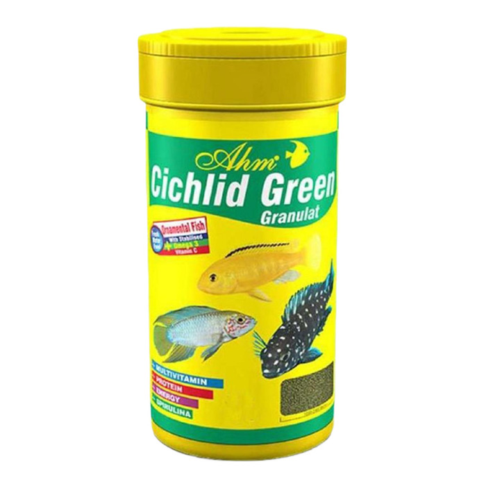 Cichlid Green Granulat Balık Yemi 250 Ml