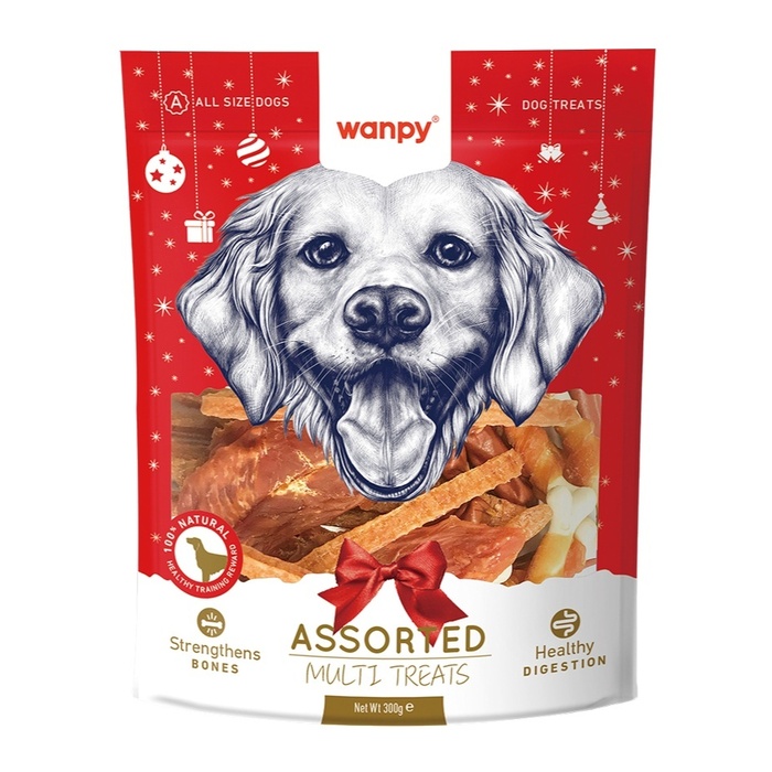 Karışık Yılbaşı Tavuklu Köpek Ödülü 300 Gr