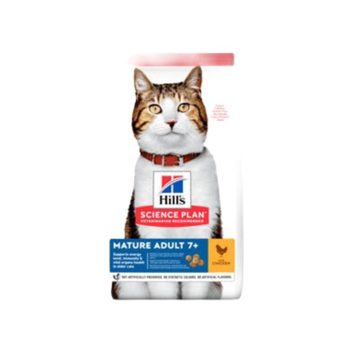 Hills Mature +7 Tavuklu Yaşlı Kedi Maması 3 Kg